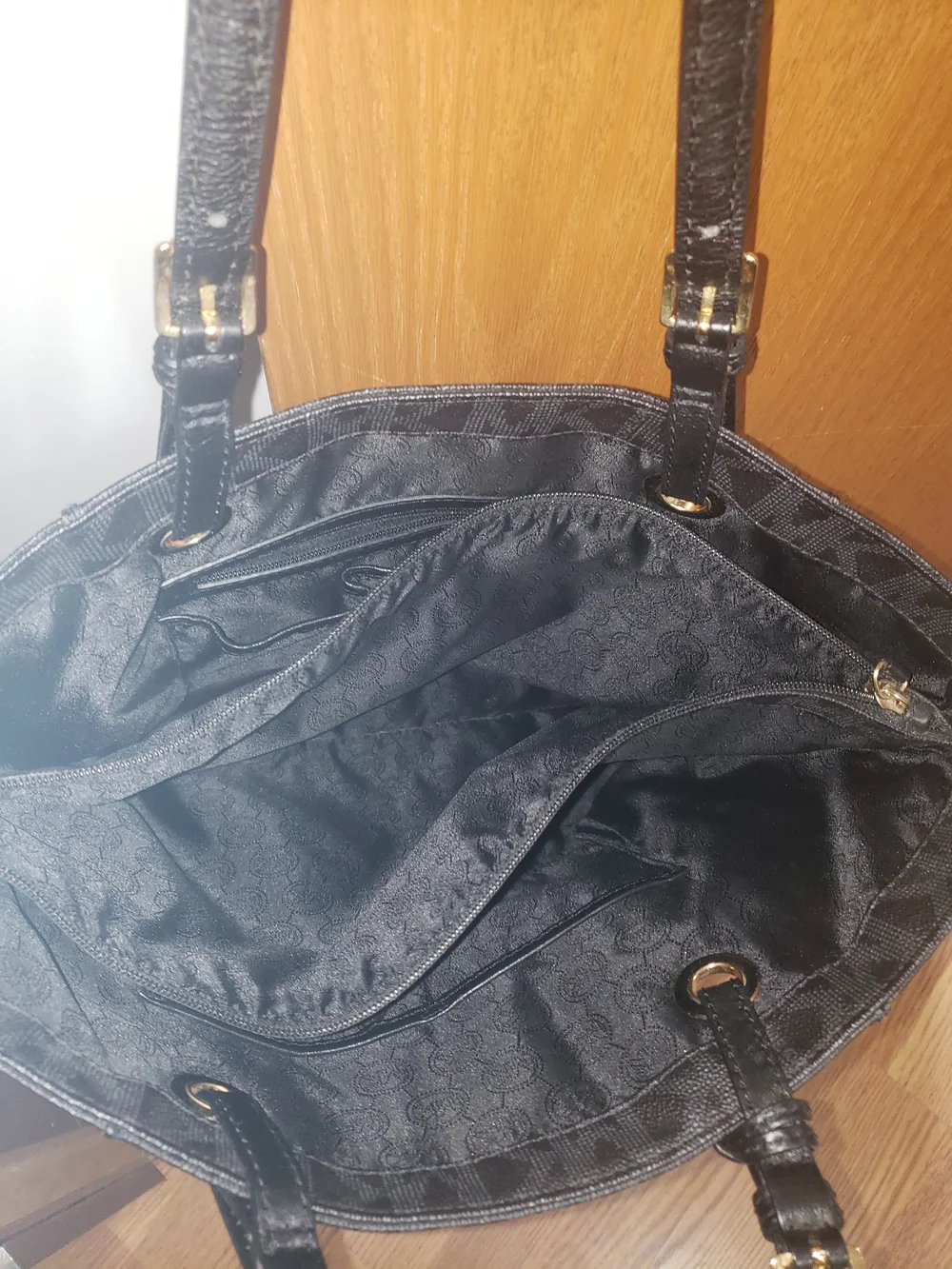 Michael Kors Black Logo Tote Bag